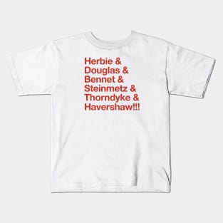 Herbie - Original “&” List (Red) Kids T-Shirt